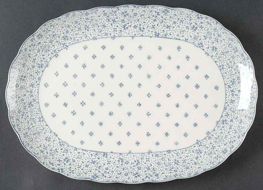 Forget-Me-Not 13" Oval Serving Platter by Nikko-1