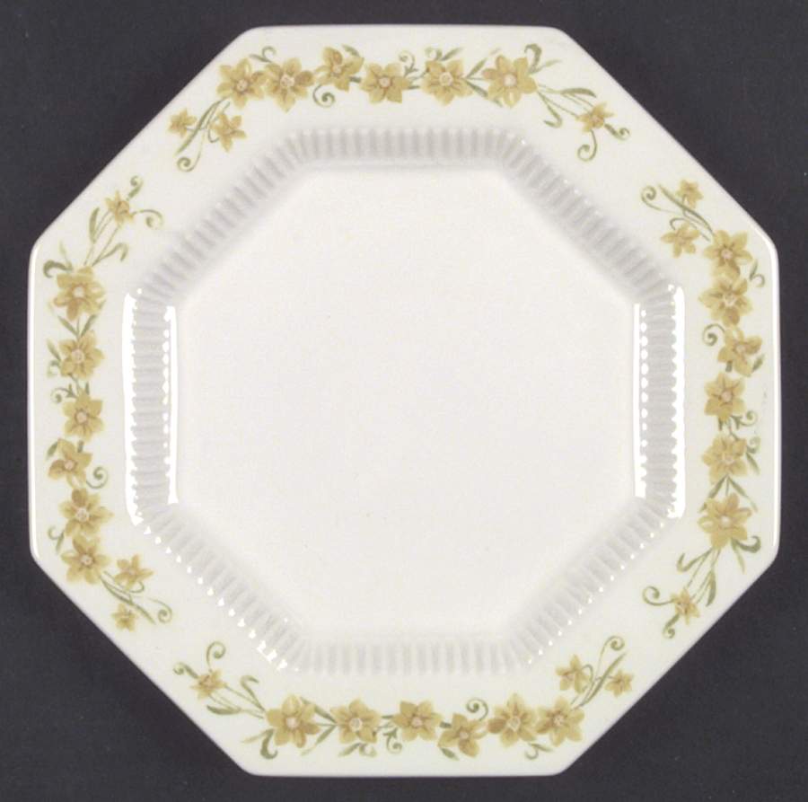 Forsythia Salad Plate by Nikko-1