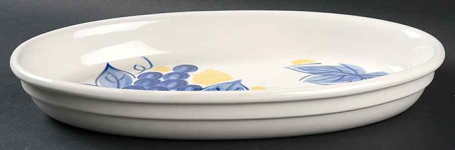 Fresh Grapes 13" Oval Baker by Nikko-1