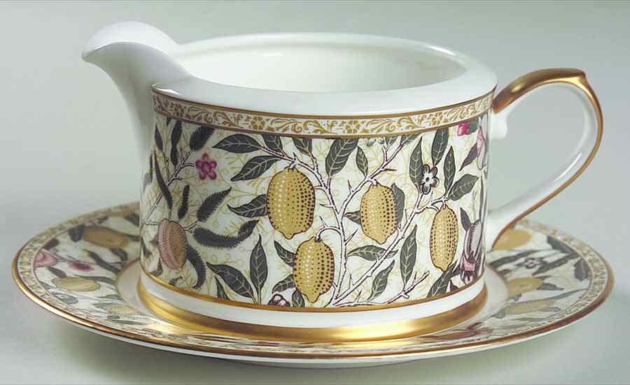 Fruit Gravy Boat & Underplate by Nikko-1