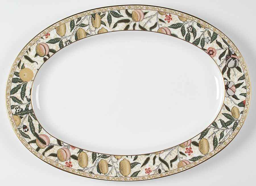 Fruit 14" Oval Serving Platter by Nikko-1