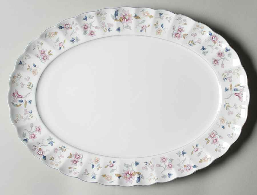 Garden Party 13" Oval Serving Platter by Nikko-1