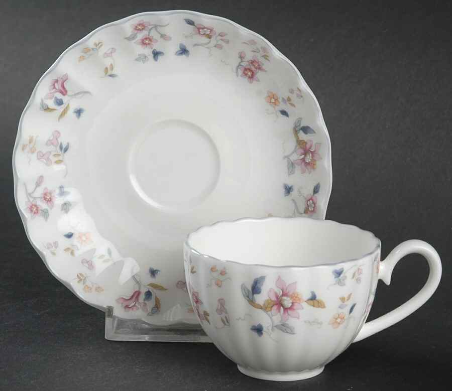 Garden Party Flat Demitasse Cup & Saucer Set by Nikko-1