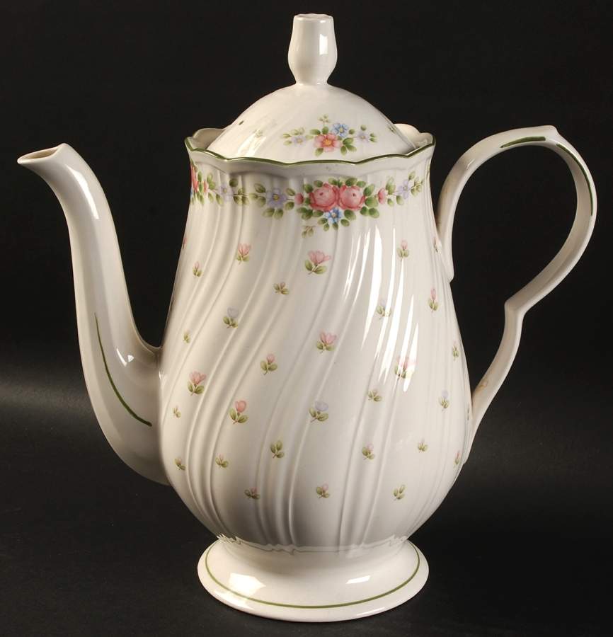 Garland Coffee Pot & Lid by Nikko-1