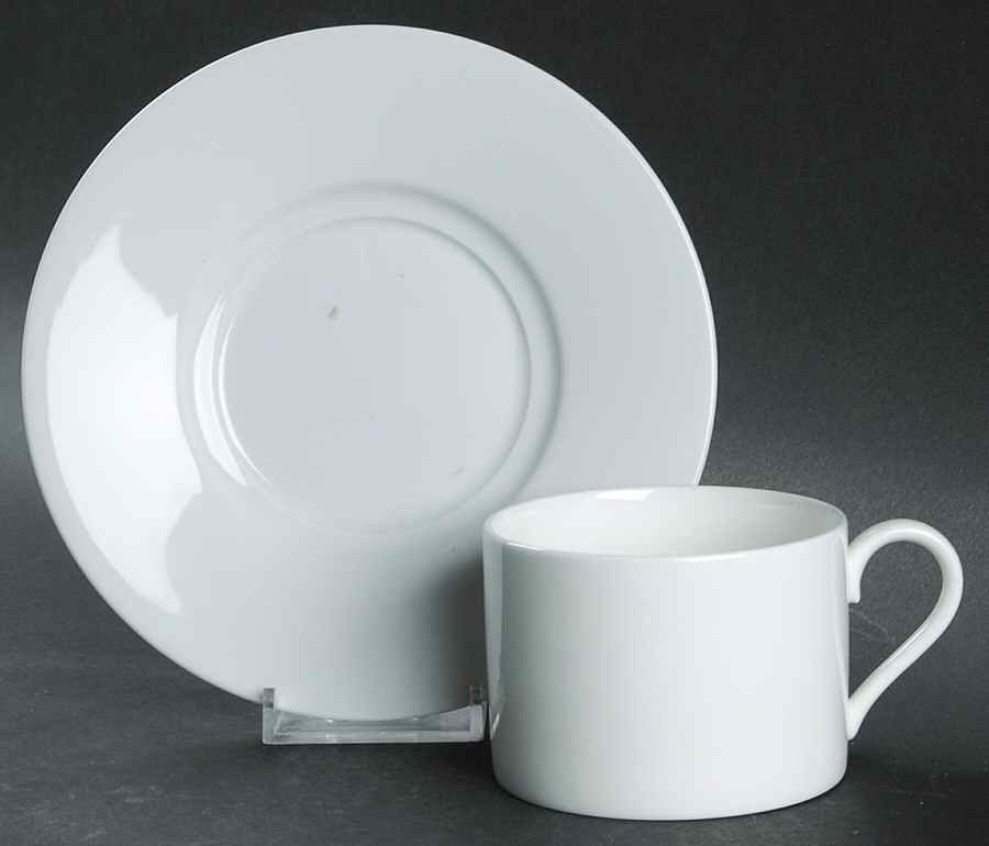 Glacier Flat Cup & Saucer Set by Nikko-1