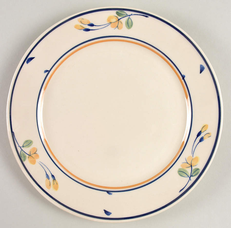 Golden Blossoms Salad Plate by Nikko-1