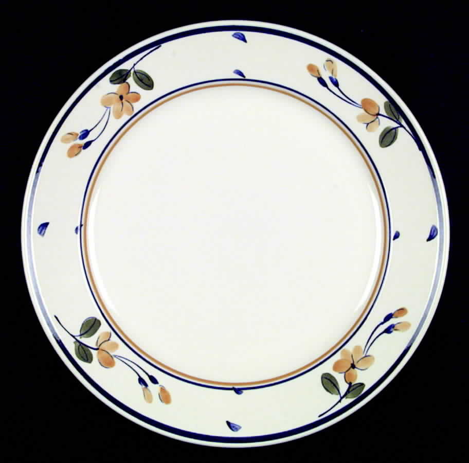 Golden Blossoms Dinner Plate by Nikko-1