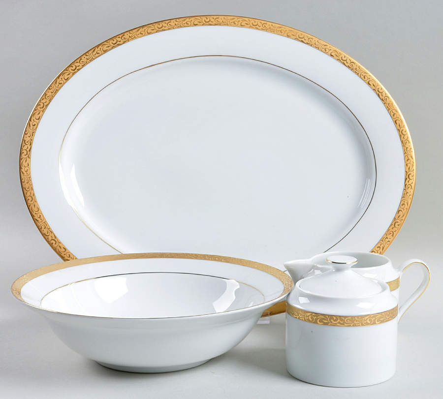 Gold Filigree 5 Piece Hostess Set by Nikko-1