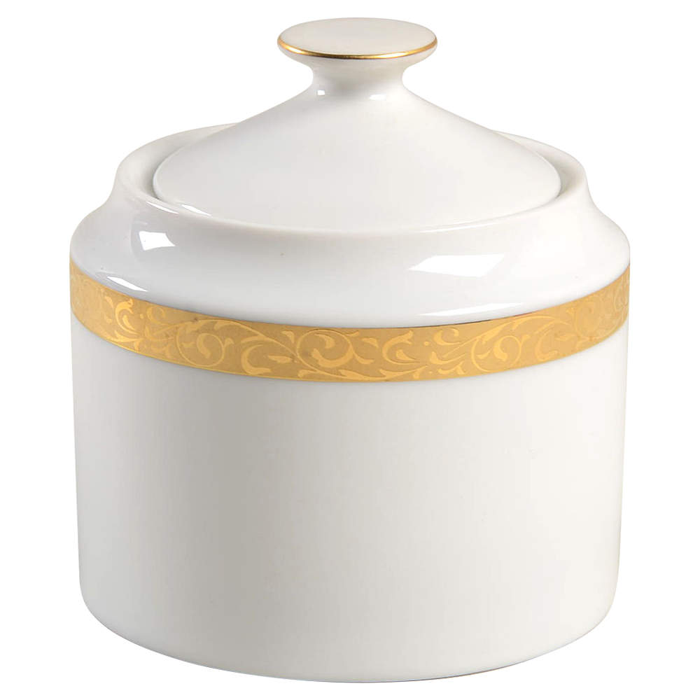 Gold Filigree Sugar Bowl & Lid by Nikko-1