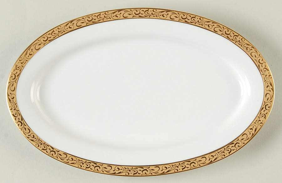 Gold Filigree Relish/Butter Tray by Nikko-1