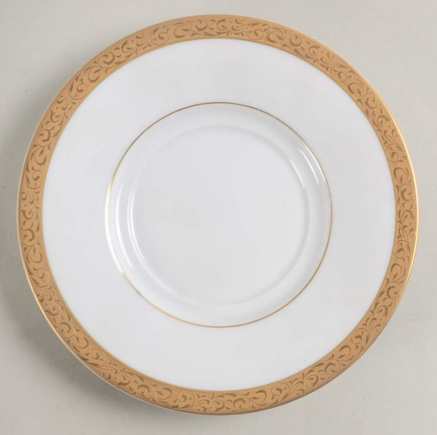 Gold Filigree Saucer by Nikko-1