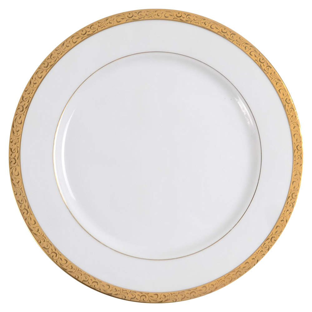 Gold Filigree Dinner Plate by Nikko-1