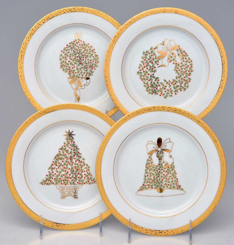 Gold Filigree Accent Salad Plate - Set of 4 by Nikko-1