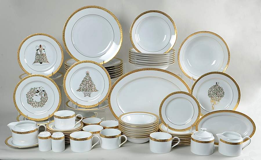 Gold Filigree 66 Piece Set by Nikko-1