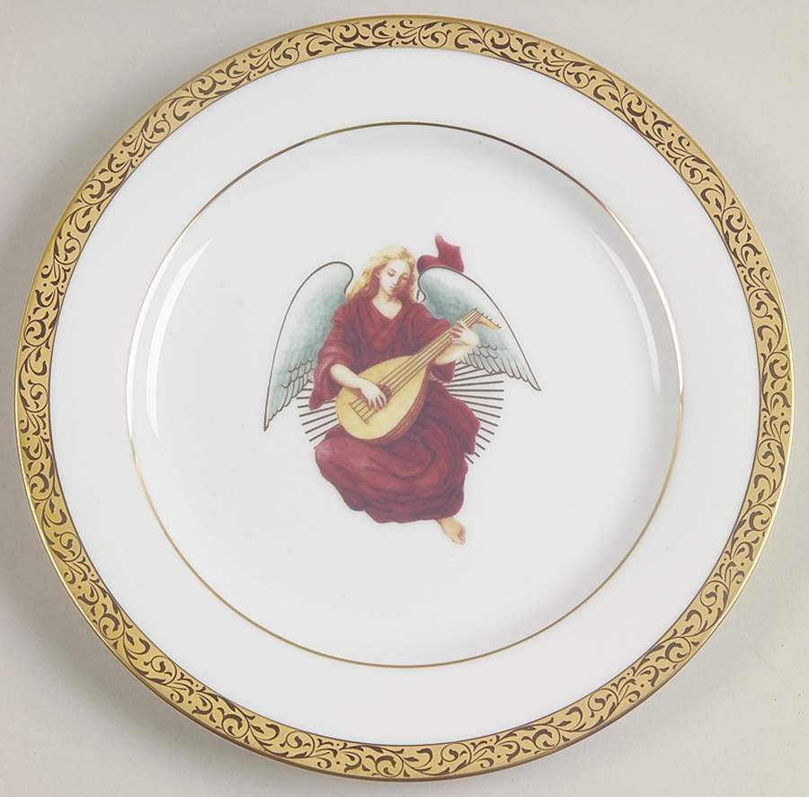 Gold Filigree Accent Salad Plate by Nikko-1