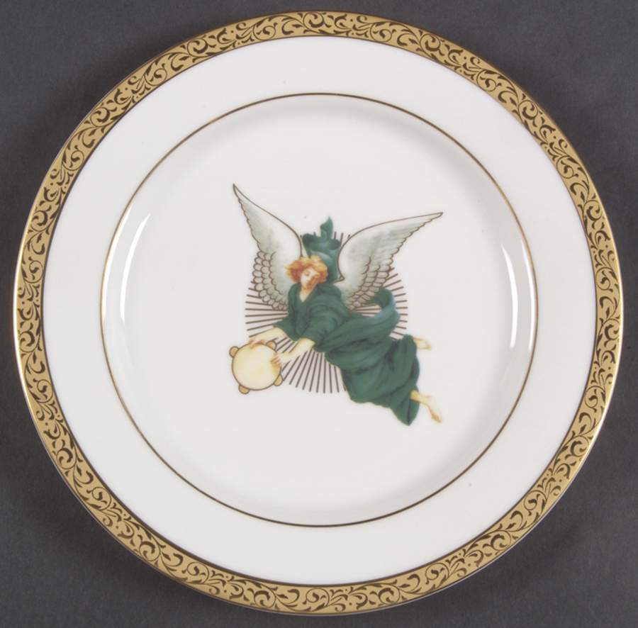 Gold Filigree Accent Salad Plate by Nikko-1