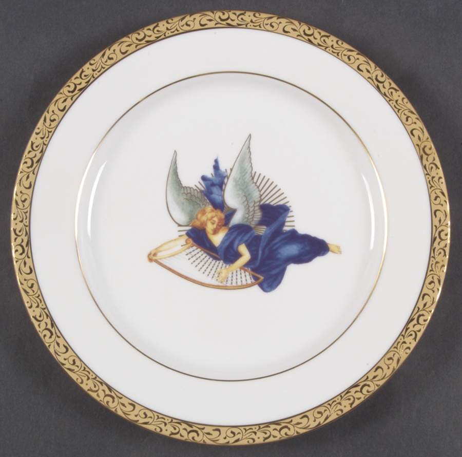 Gold Filigree Accent Salad Plate by Nikko-1