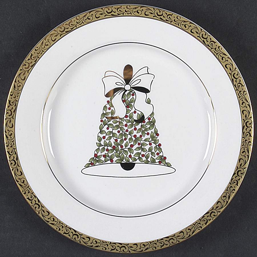 Gold Filigree Accent Salad Plate by Nikko-1