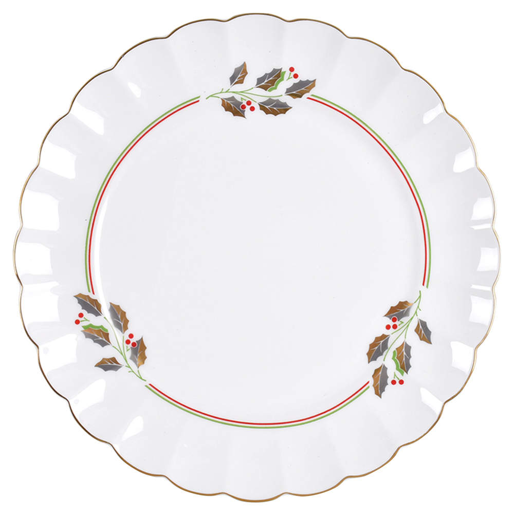 Golden Holly Salad Plate by Nikko-1