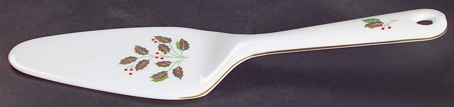 Golden Holly Solid Ceramic Pie/Cake Server by Nikko-1