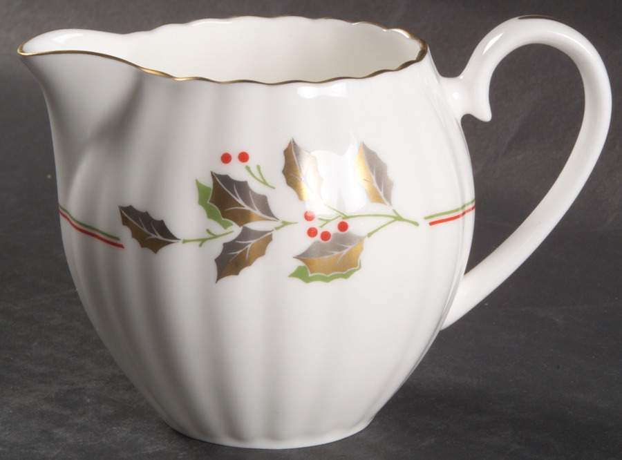 Golden Holly Creamer by Nikko-1