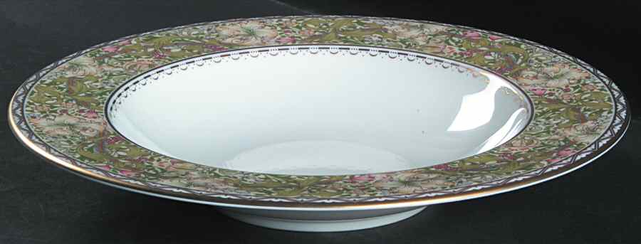 Golden Lily Large Rim Soup Bowl by Nikko-1
