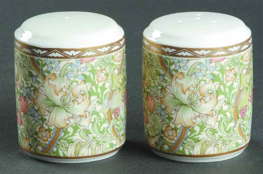 Golden Lily Salt & Pepper Set by Nikko-1
