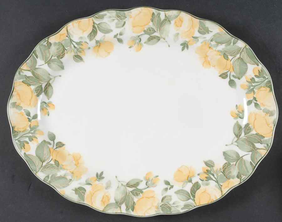 Gracious 14" Oval Serving Platter by Nikko-1