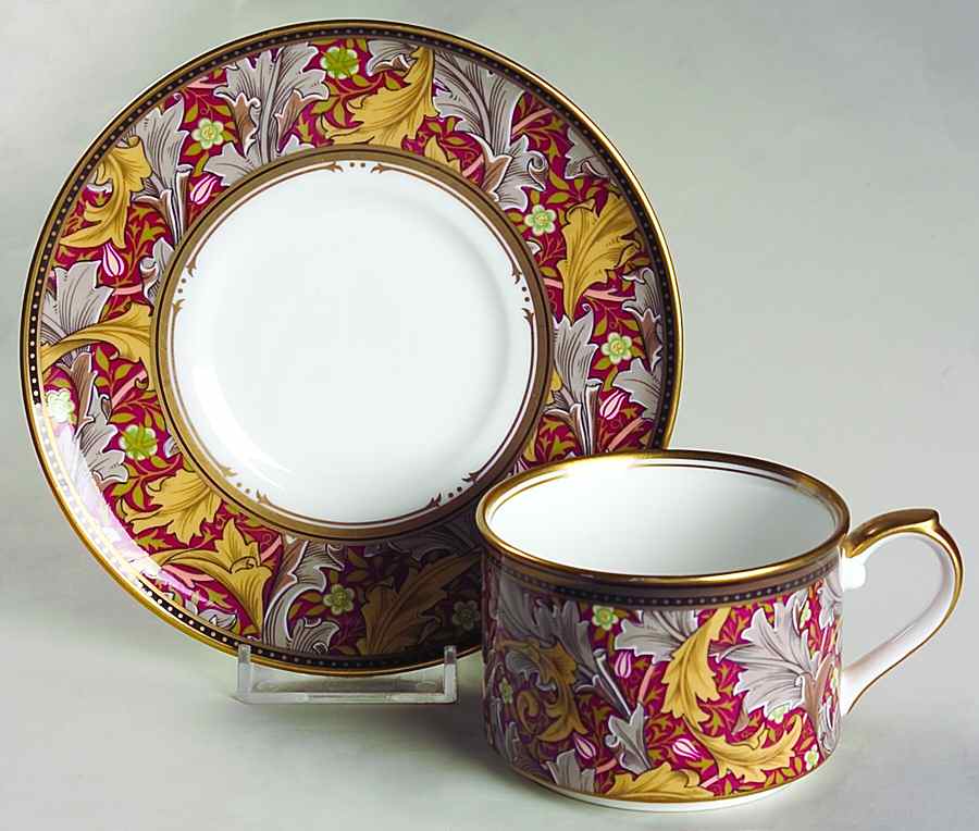 Granville Flat Cup & Saucer Set by Nikko-1