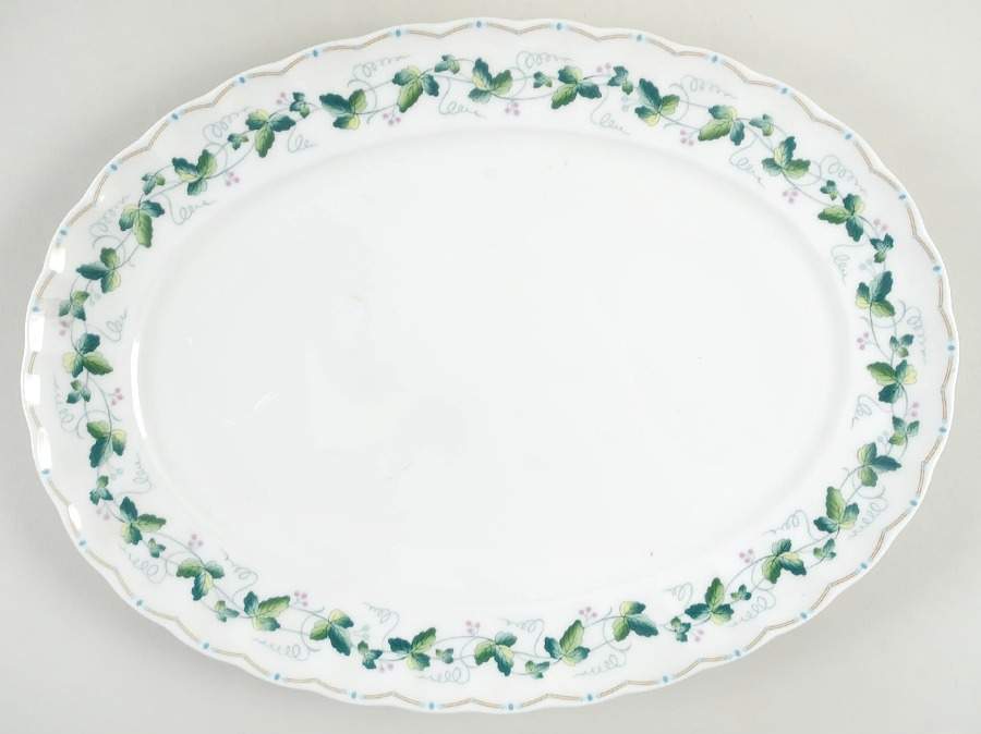 Greenfield 13" Oval Serving Platter by Nikko-1