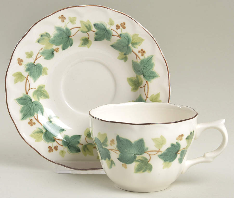 Greenwood Flat Cup & Saucer Set by Nikko-1
