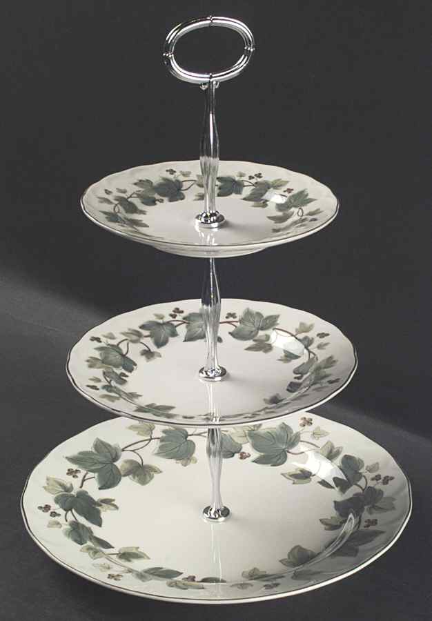 Greenwood 13 7/8"-14 1/4" 3-Tiered Serving Tray(DP,SP,BB) HC by Nikko-1
