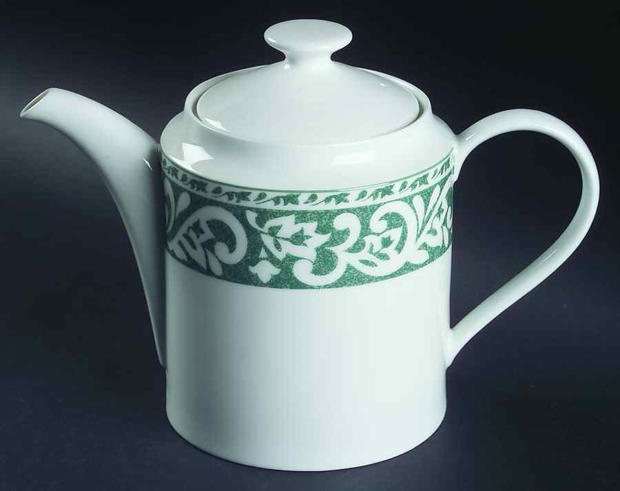 Greenhouse Tea/Coffee Pot & Lid by Nikko-1