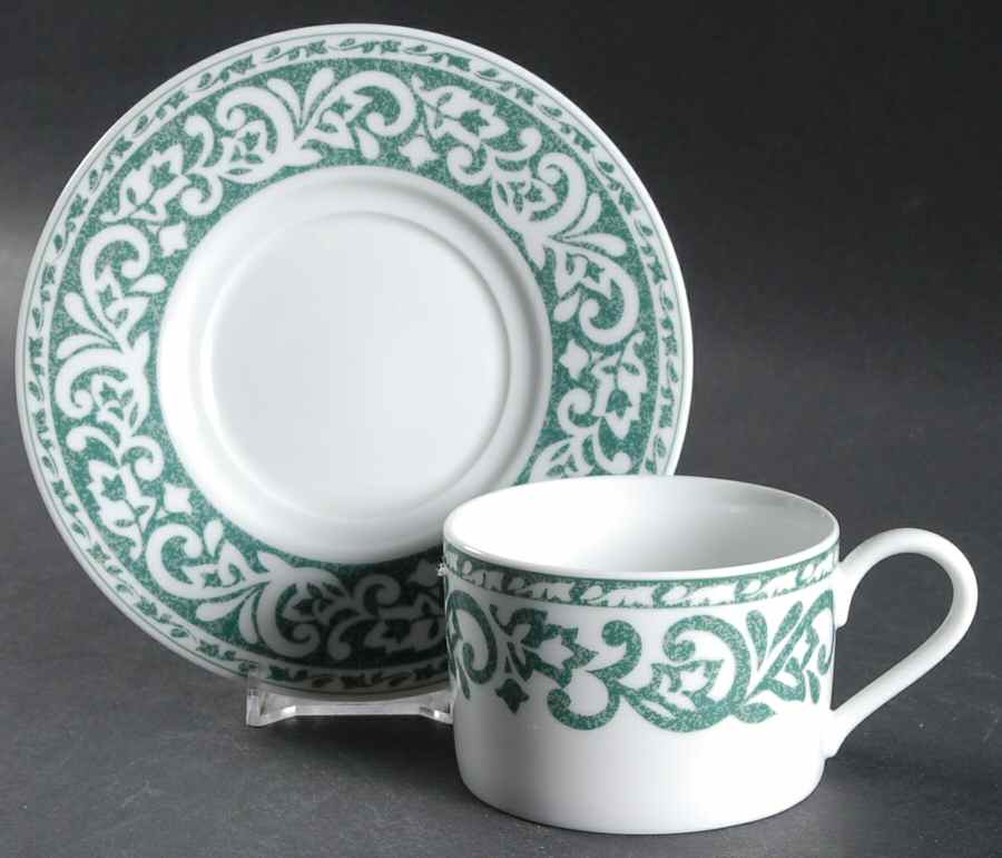 Greenhouse Flat Cup & Saucer Set by Nikko-1