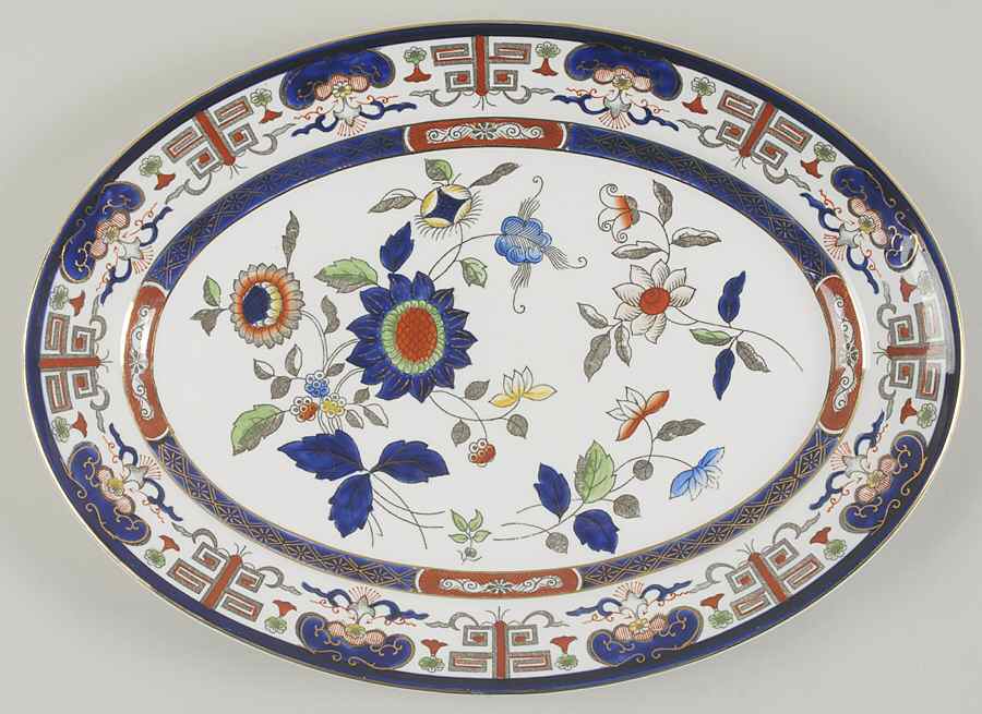 H491 14" Oval Serving Platter by Nikko-1