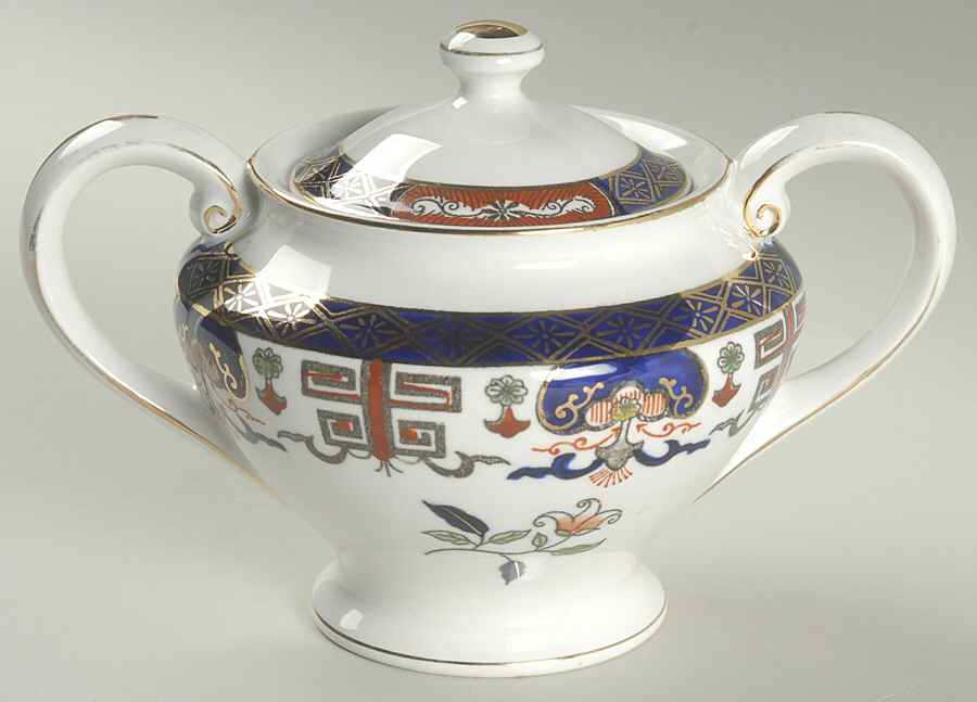H491 Sugar Bowl & Lid by Nikko-1