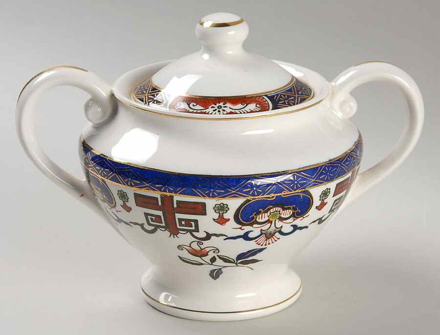H491 Sugar Bowl & Lid by Nikko-1