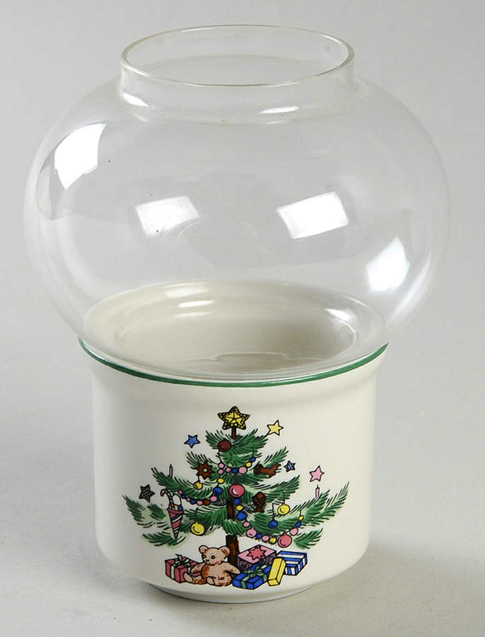 Happy Holidays Votive Candleholder with Glass Globe by Nikko-1
