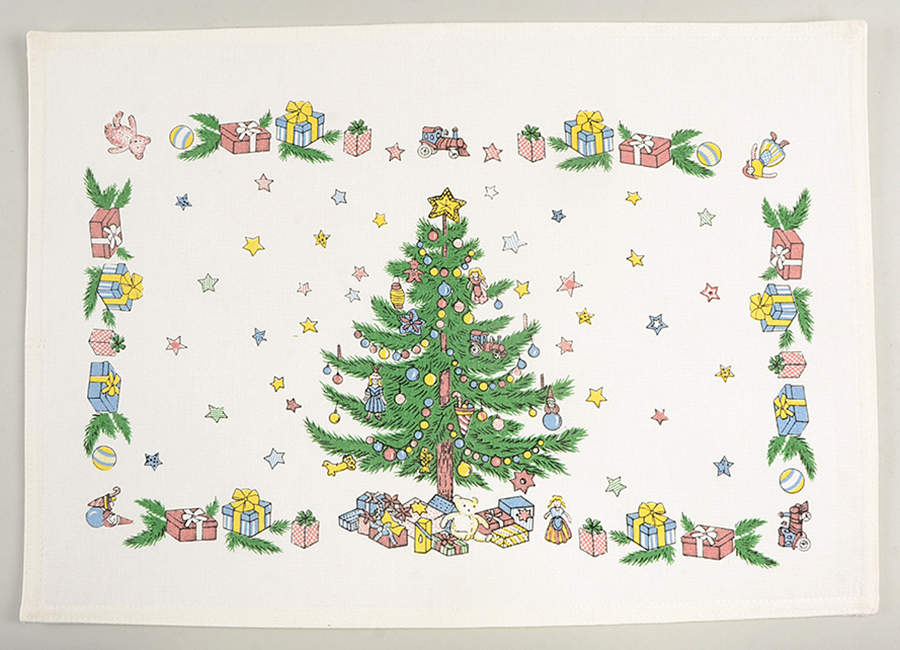 Happy Holidays Cloth Placemat by Nikko-1