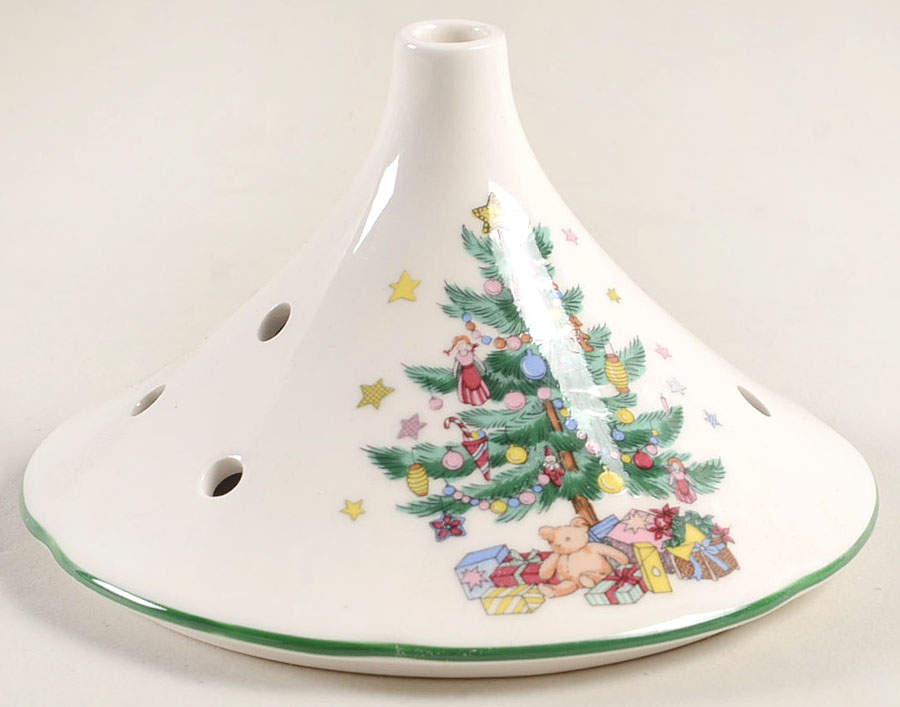 Happy Holidays Potpourri Box, Lid Only by Nikko-1