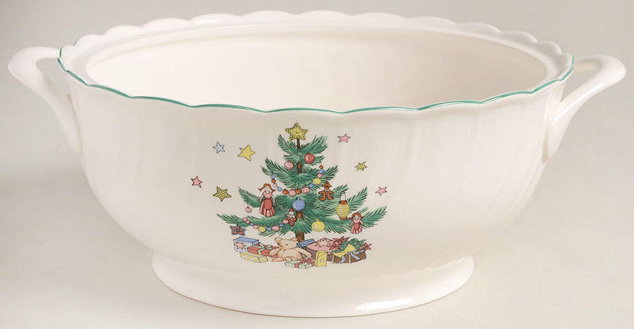 Happy Holidays 2.75 Quart Round Casserole No Lid by Nikko-1
