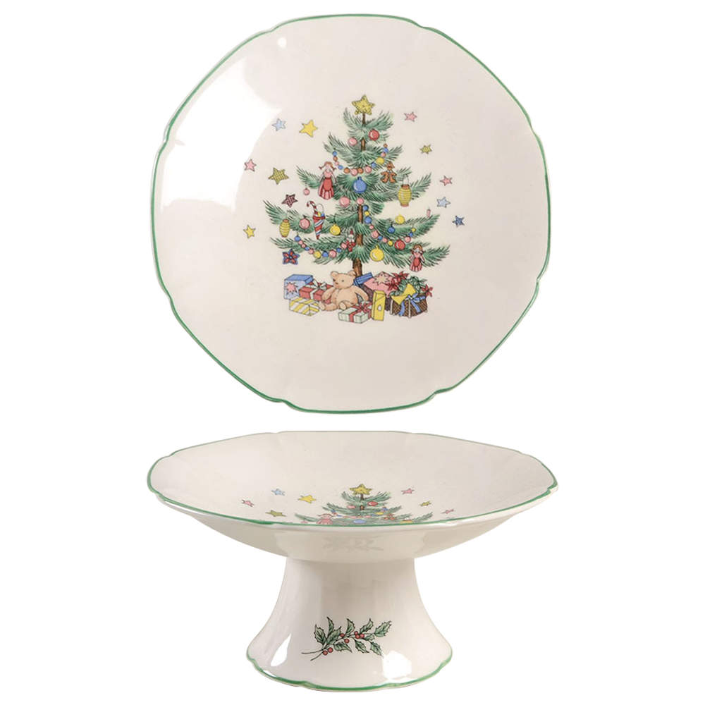 Happy Holidays Round Compote (Height X Width) by Nikko-1