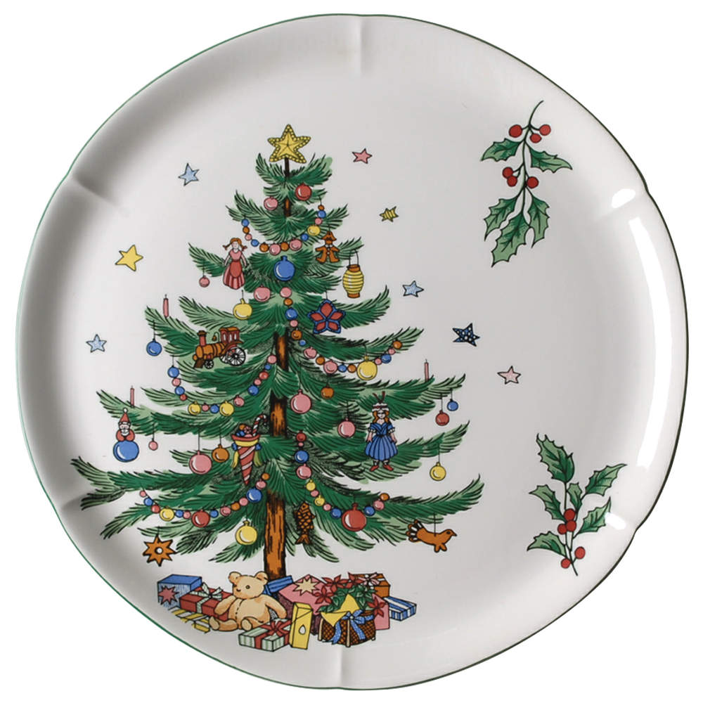 Happy Holidays 11" Chop Plate (Round Platter) by Nikko-1