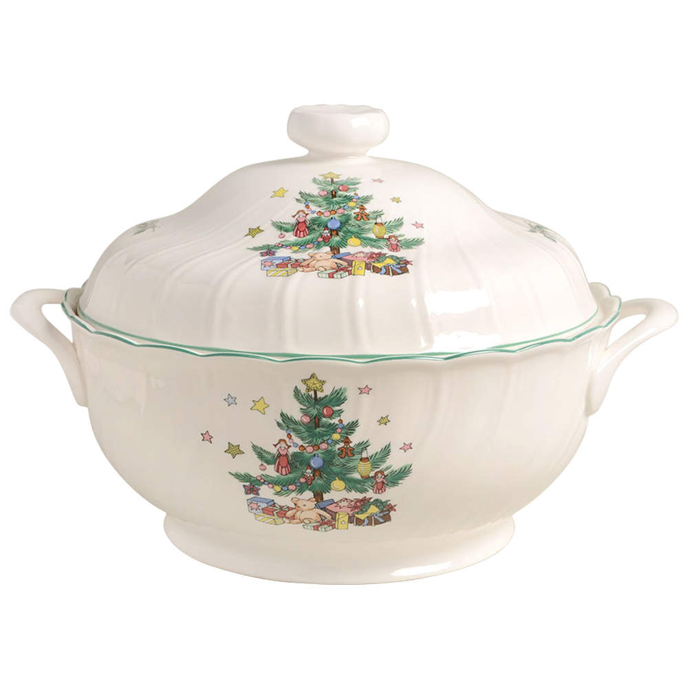 Happy Holidays 2.75 Qt Round Covered Casserole by Nikko-1