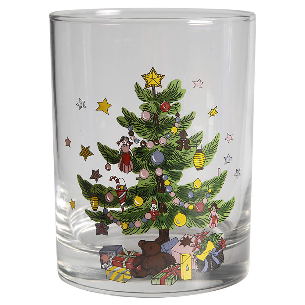 Happy Holidays 12 Oz Glassware Double Old Fashioned by Nikko-1