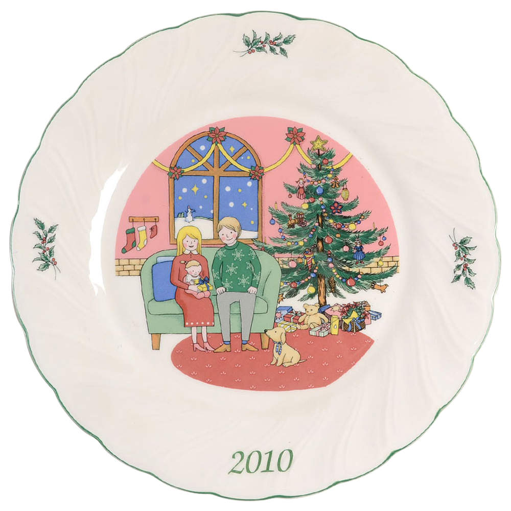Happy Holidays 2010 Collector Plate by Nikko-1