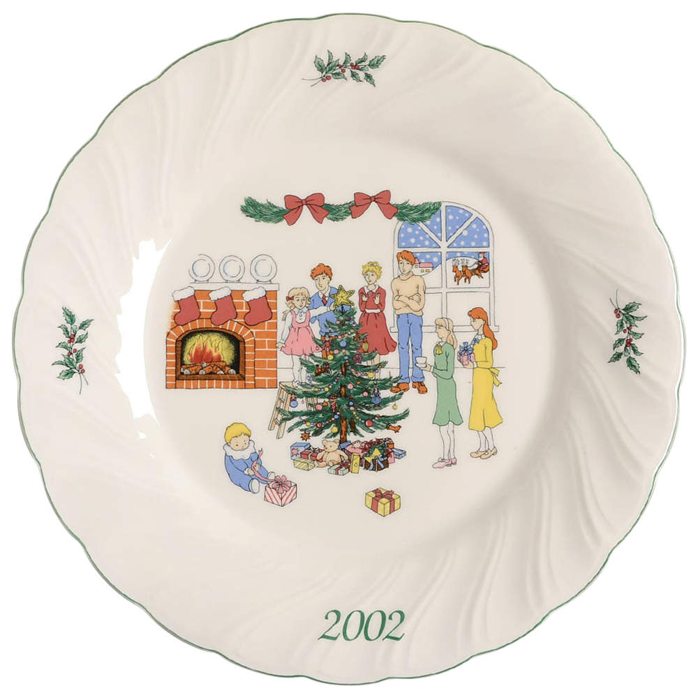 Happy Holidays 2002 Collector Plate by Nikko-1