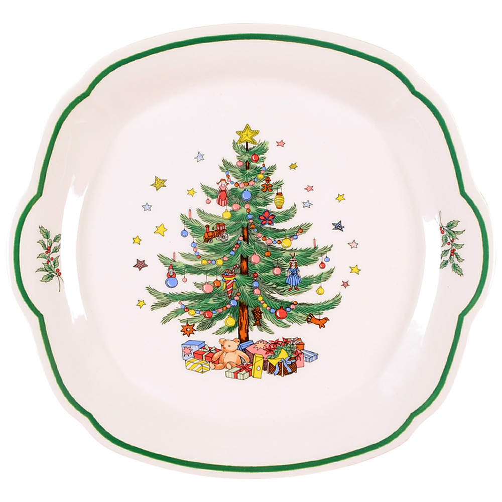 Happy Holidays Cake Plate/Serving Tray by Nikko-1