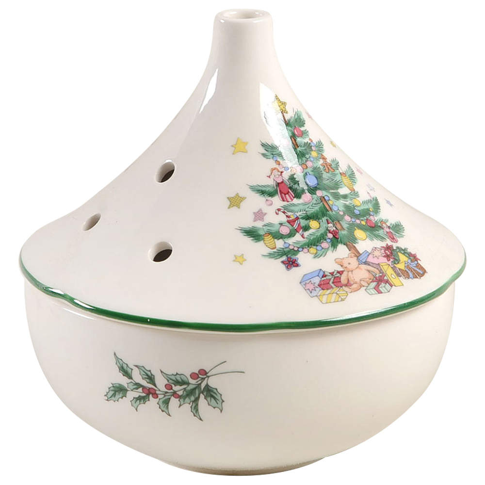 Happy Holidays Potpourri Box with Lid by Nikko-1