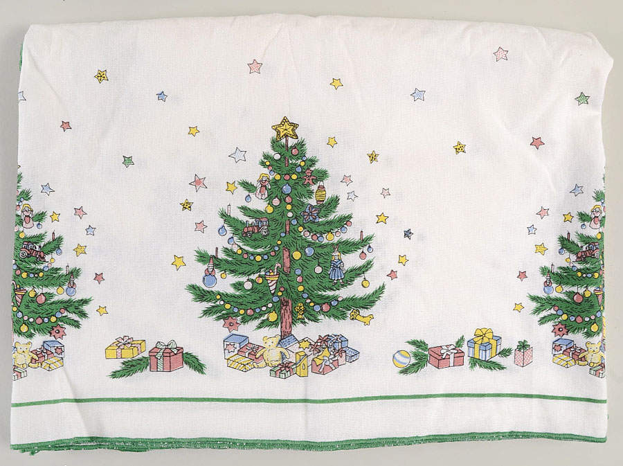 Happy Holidays 50 X 68 Rectangular Tablecloth by Nikko-1